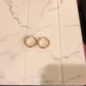 Gold hoop earrings